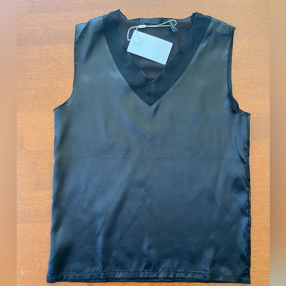Helmut Lang deep v-neck top NWT
